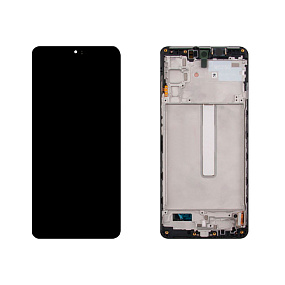 Дисплей для телефона Samsung M526B (M52 5G) модуль Черный - Оригинал