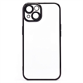Кейс iPhone 14 пластик PC073 с закрытой камерой камерой черный