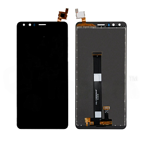 Дисплей для телефона Nokia C01 Plus (TA-1383) в сборе с тачскрином Черный