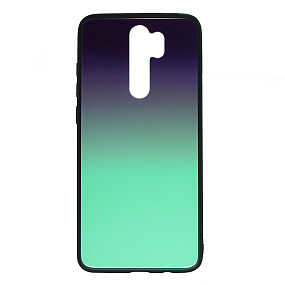 Задняя накладка Xiaomi Redmi Note 8 Pro стекло Gradient (004) сине-голубой