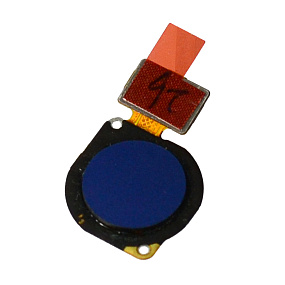 Шлейф Huawei P Smart Z/Honor 9X/9X Premium/P40 Lite E сканер отпечатка пальцев Синий