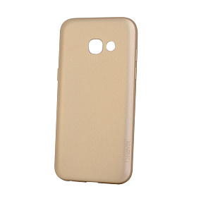 Силиконовый чехол для Samsung A320 Galaxy A3 (2017) X-Level Guardian матовый золото