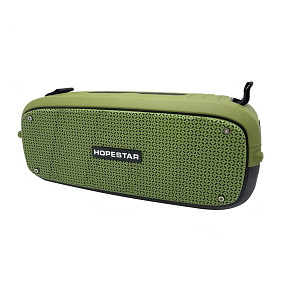 Колонка Hopestar A20 (Bluetooth/MicroSD/USB/AUX/Microphone) 25W влагозащищенная темно-зеленая