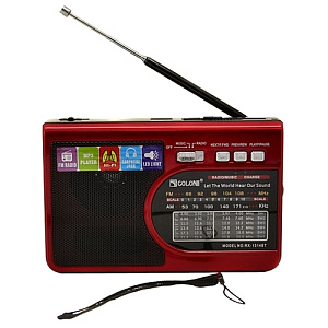 Радиоприемник GOLON RX-1314BT красный