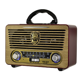 Радиоприемник Meier M-115BT (USB/microSD/FM/AUX/Bluetooth) светлое дерево