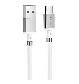 Дата кабель Type-C - USB Hoco U91 с магнитами 1м белый