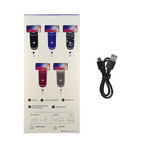 Колонка K24 (Bluetooth/MicroSD/USB/AUX) черная