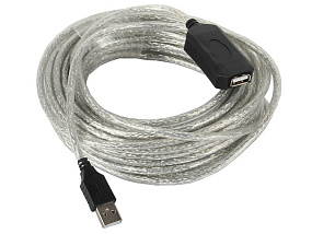 Кабель USB (папа) - USB (мама) 15м