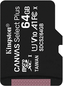 MicroSD 64Gb Kingston Class 10 UHS-I 100Mb/s без адаптера