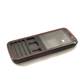 корпус для телефона Nokia 5630+ср.часть (черный/красный)
