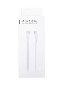Дата кабель Type-C - Type-C Huawei (6A, 88W, чип SuperCharger) белый