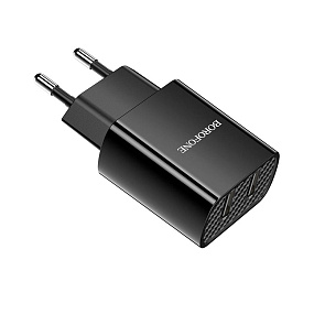 СЗУ-USB Borofone BA53A 2 выхода 2.4А черный