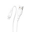 Дата кабель lightning - USB Borofone BX18 Optimal 2.4A белый 3м