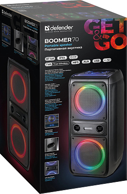 Портативная акустика Defender Boomer 70 60Вт