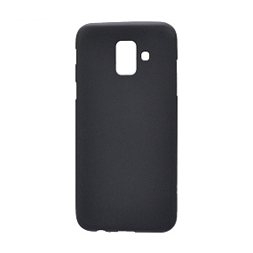 Силиконовый чехол для Samsung A600 Galaxy A6 (2018) матовый черный