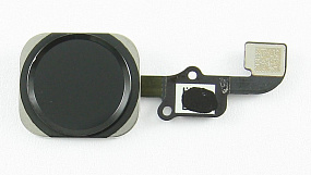 Шлейф iPhone 6/6 Plus на кнопку HOME в сборе Черный