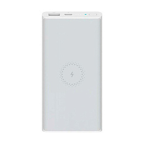 Портативное зарядное устройство Xiaomi 10000mAh 1USB+T-C (WPB15PDZM) с беспров.зу белый