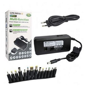 СЗУ для ноутбука универсальное LP505 12v-24v 120W 14 насадок