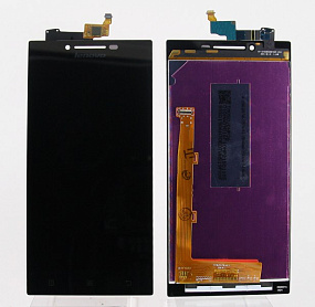 Дисплей для телефона Lenovo P70 в сборе с тачскрином Черный