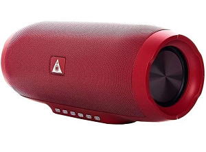 Колонка BY-1050 (Bluetooth/MicroSD/USB/AUX) красная