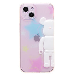 Кейс iPhone 13 силикон SC332 мультиколор