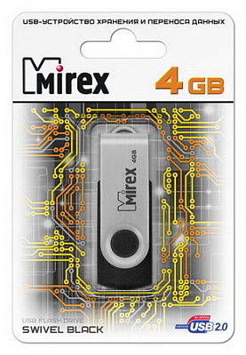 4Gb Mirex Swivel черная 2.0