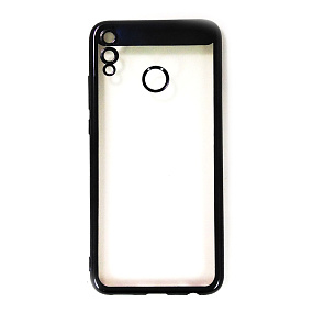 Силиконовый чехол Honor 8X Auto focust черный