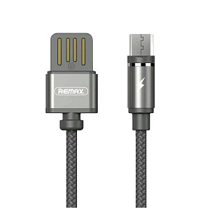 Дата кабель micro USB - USB Remax Gravity RC-095m магнитный 1м черный
