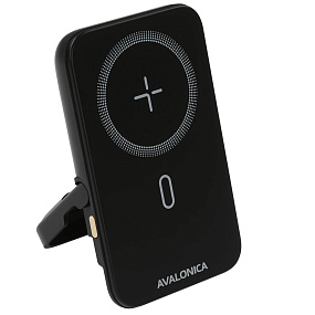 Портативное зарядное устройство Avalonica 5000mAh 18W AVA-PWB-001+наушники черный