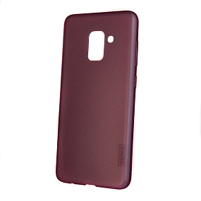 Силиконовый чехол для Samsung A530 Galaxy A8 (2018) X-Level Guardian матовый бордовый