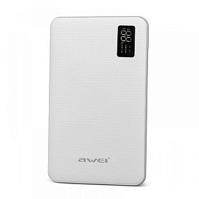 Портативное зарядное устройство Awei P56K 30000mAh белый (УЦЕНКА) Ёмкость 15000 mAh