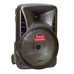 Колонка FH-A12 (Bluetooth/MicroSD/USB/FM/пульт/AUX/Microphone) 20W черная