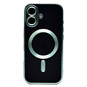 Кейс iPhone 17 силикон SafeMag SM027 синий