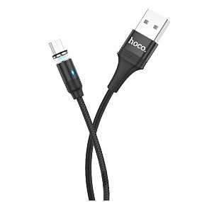 Дата кабель micro USB - USB Hoco U76 1м 2,4А черный