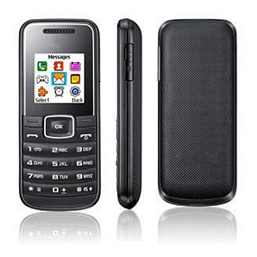 корпус для телефона Samsung E1050+ср.часть (черный)+клав