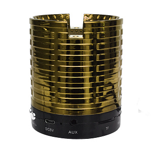 Колонка AK889 (Bluetooth/MicroSD/USB/FM/AUX) золото