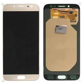 Дисплей для телефона Samsung J730F (J7 2017) в сборе с тачскрином Золото - AAA (AMOLED)
