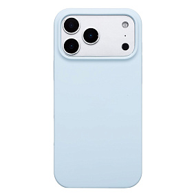 Кейс iPhone 17 Pro Max Silicone Case без логотипа светло-синий