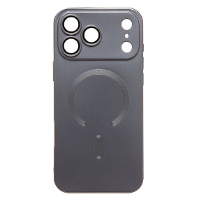 Кейс iPhone 17 Pro Max/18 Pro Max силикон SafeMag SM020 титан