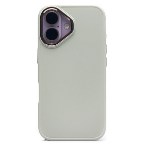Кейс iPhone 16 силикон SC311 белый