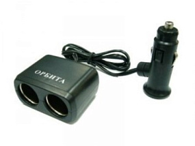 Разветвитель прикуривателя (2 выхода) AV-302/200 со шнуром