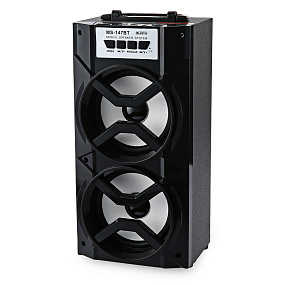 Колонка MS-147BT (Bluetooth/MicroSD/USB/FM/AUX) 10W черная