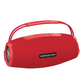 Колонка Hopestar H51 (Bluetooth/MicroSD/USB/FM/AUX) красная