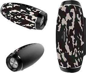 Колонка Hopestar H27 (Bluetooth/MicroSD/USB/FM/AUX/Microphone) влагозащищенная хаки