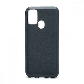 Силиконовый чехол для Samsung M215 Galaxy M21/M30S Fashion с блестками черный