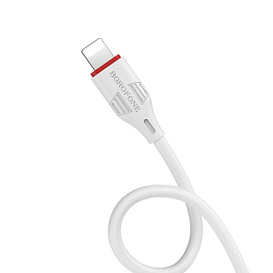 Дата кабель lightning - USB Borofone BX17 2.4A 1м белый