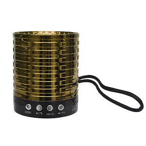 Колонка AK889 (Bluetooth/MicroSD/USB/FM/AUX) золото