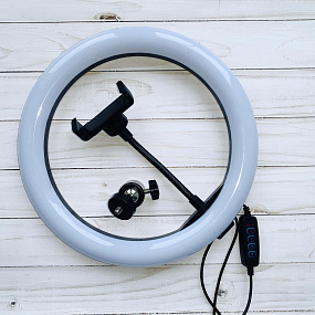 Кольцевая лампа для фото "10" 26см (SL-2610) (УЦЕНКА) нет держателя для смартфона