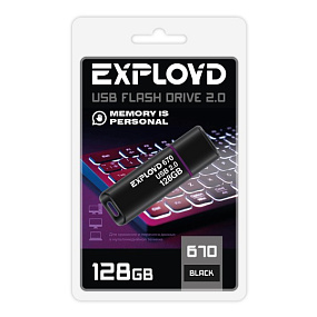 128Gb Exployd 670 черная 2.0