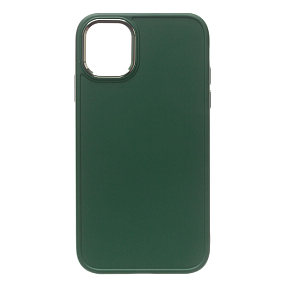 Кейс iPhone 11 силикон SC311 темно-зеленый